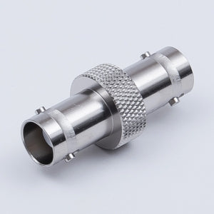 Example of an adaptor A coaxial connector, facilitating connections or changes between connector interfaces.