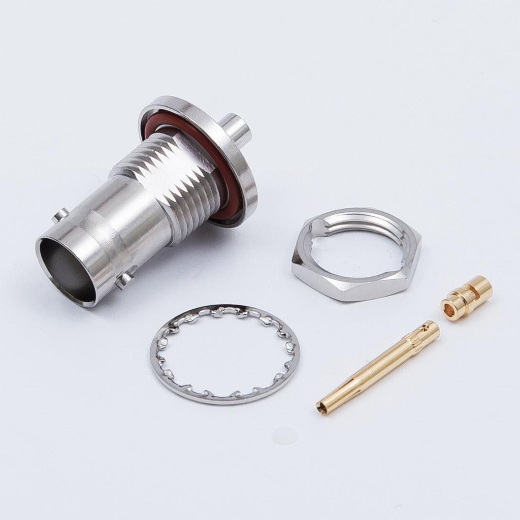 RF Coaxial Connector BNC Jack(Bulkhead)