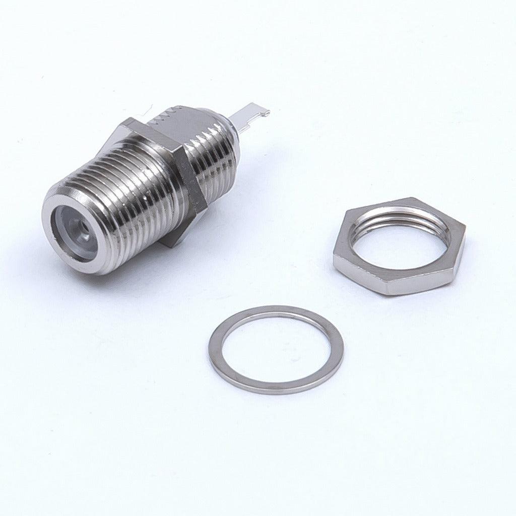 RF Coaxial Connector F Receptacle