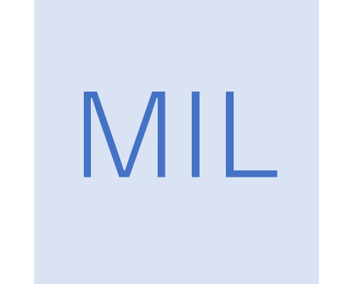 The MIL (US military spec) wordmark.