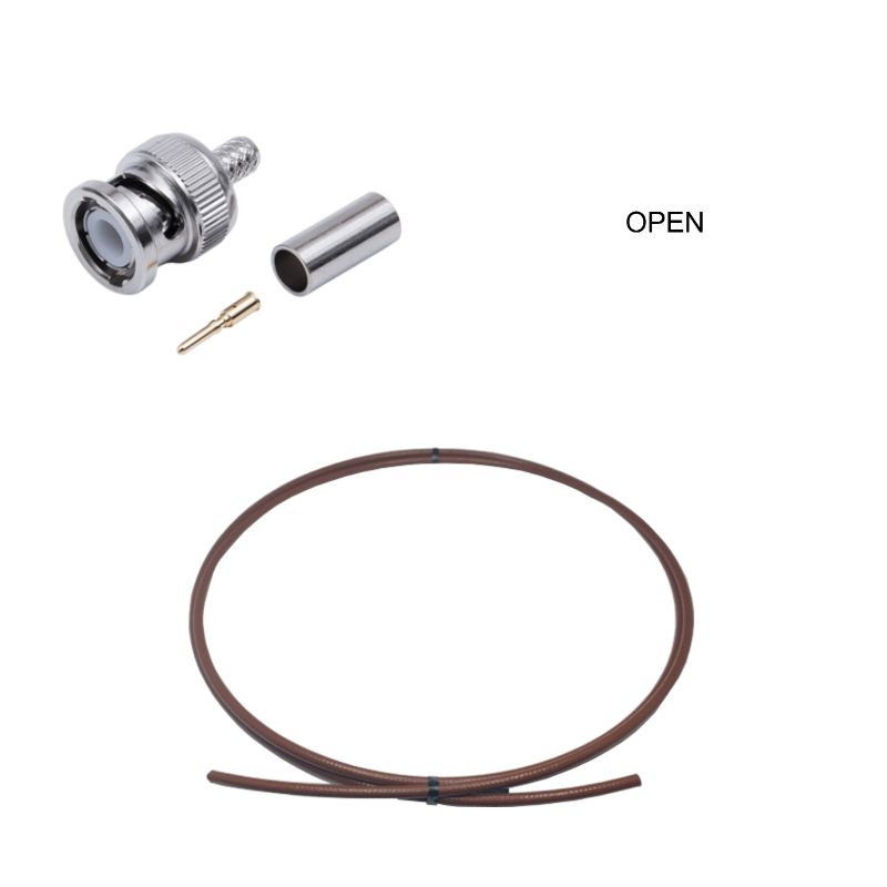 BNC Plug to Open Cable Using RG-142B/U Coax