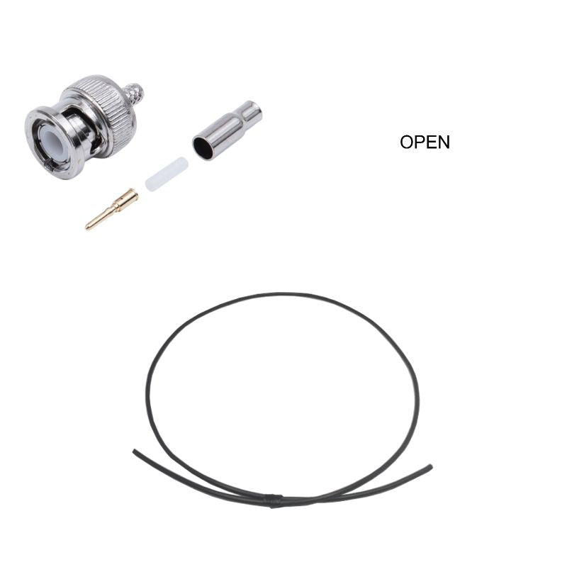 BNC Plug to Open Cable Using RG-174/U Coax
