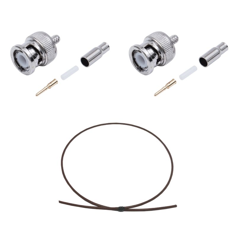 BNC plug to plug cable using RG-316/U coax