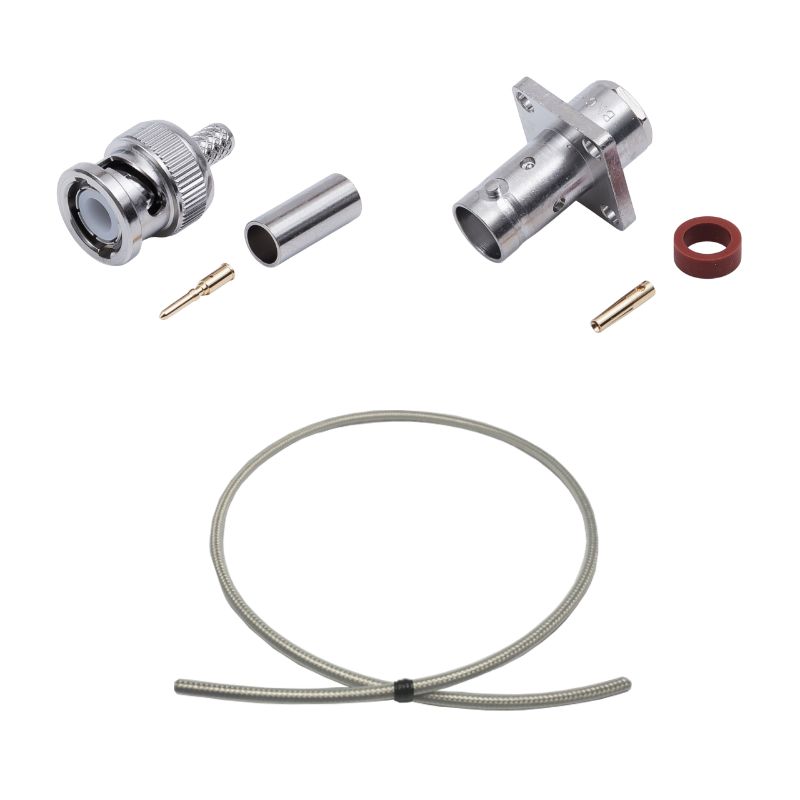 BNC Plug to Jack(Flange) Cable Using RG-55/U Coax