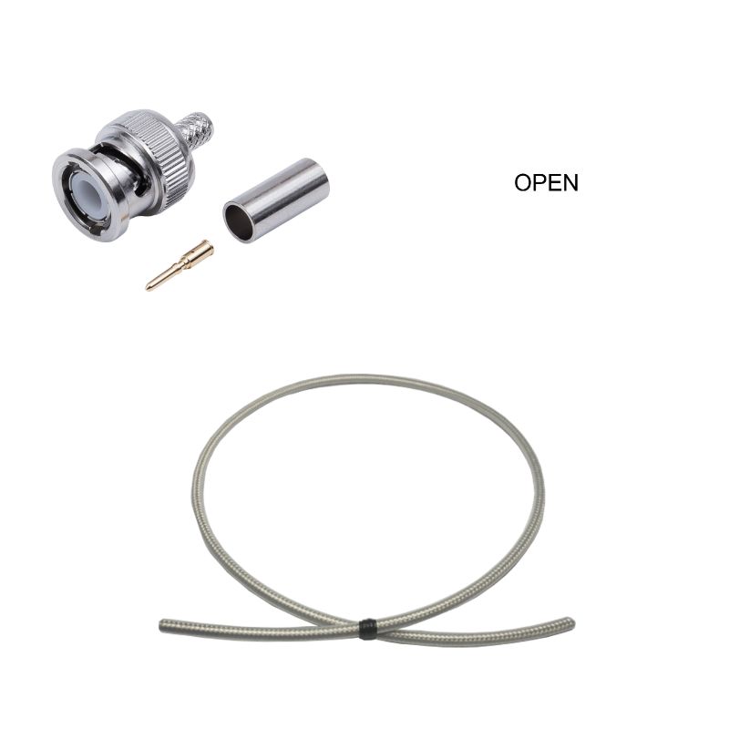 BNC Plug to Open Cable Using RG-55/U Coax