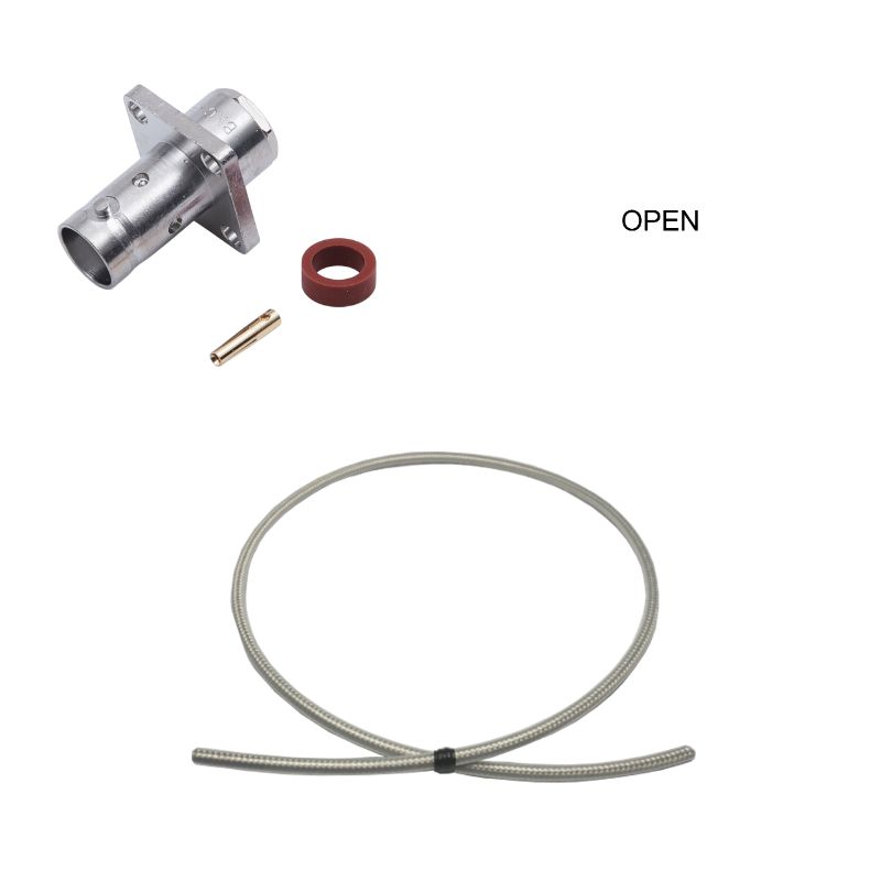 BNC Jack(Flange) to Open Cable Using RG-55/U Coax