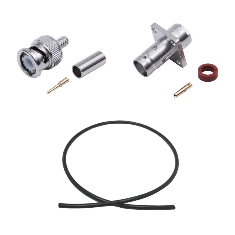 BNC Plug to Jack(Flange) Cable Using RG-58A/U Coax