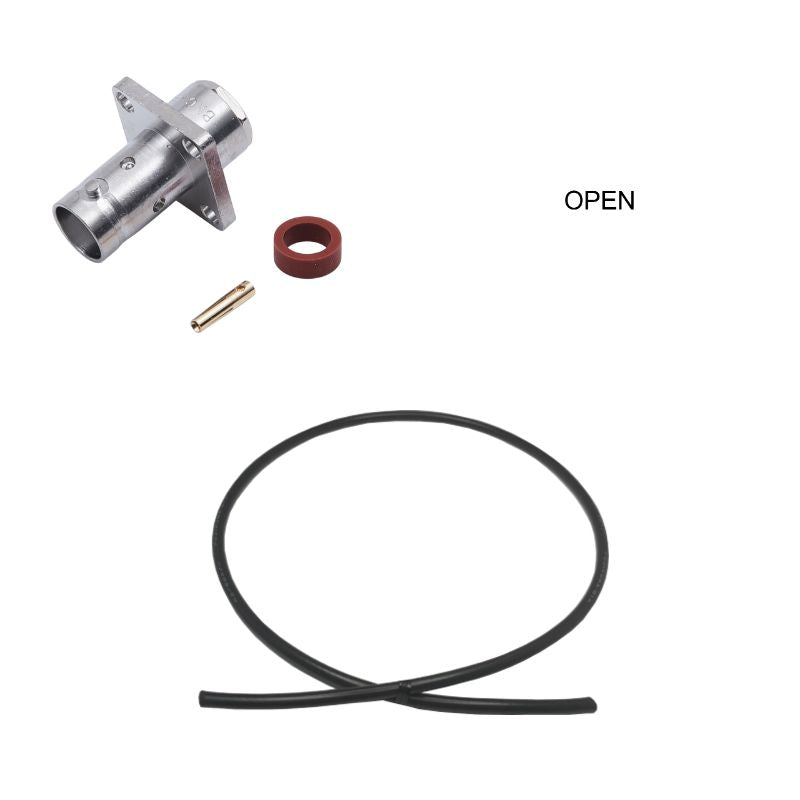 BNC Jack(Flange) to Open Cable Using RG-58A/U Coax