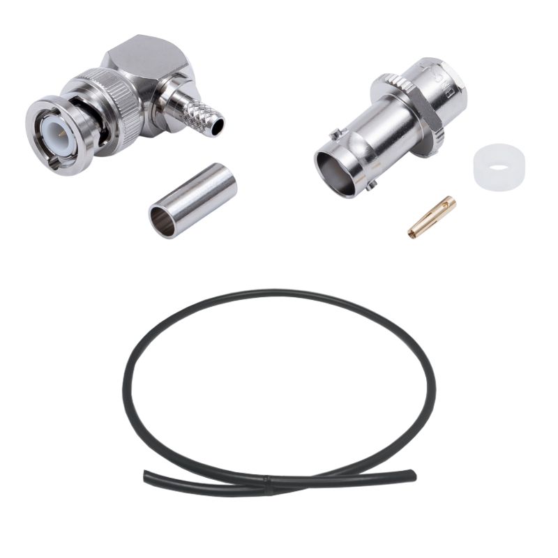 BNC Plug(Right Angle) to Jack Cable Using RG-58/U Coax