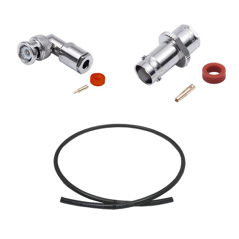 BNC Plug(Right Angle) to Jack Cable Using RG-59/U Coax