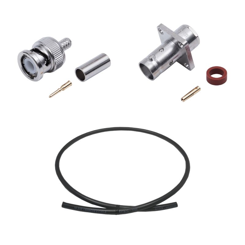 BNC Plug to Jack(Flange) Cable Using RG-59/U Coax