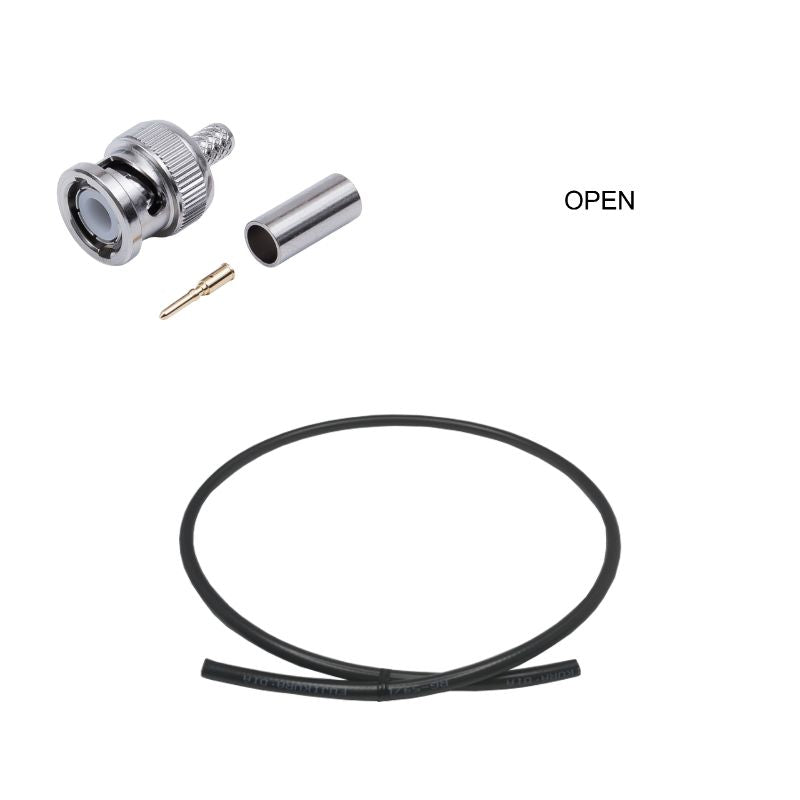 BNC Plug to Open Cable Using RG-59/U Coax