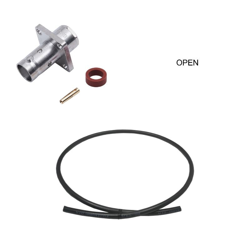 BNC Jack(Flange) to Open Cable Using RG-59/U Coax