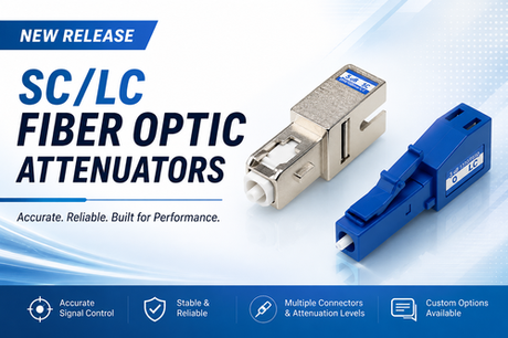 New Release: SC/LC Fiber Optic Attenuators