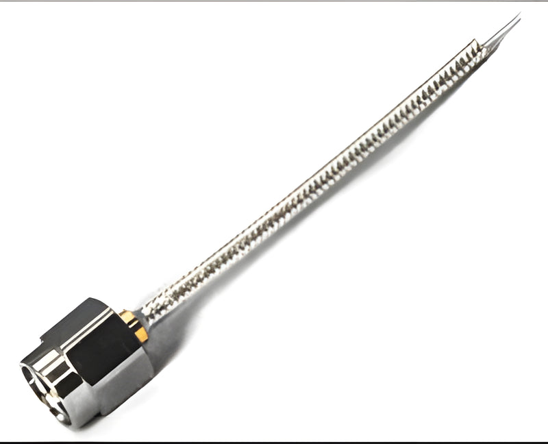 0.085 inches (no jacket) SF-021, semi-flexible cable assembly.