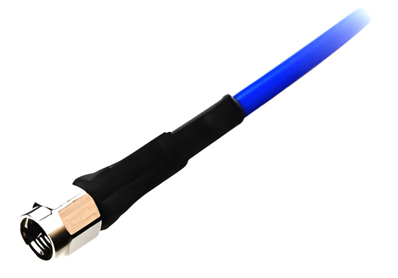 0.141 inches (with jacket) SF-039, semi-flexible cable assembly.