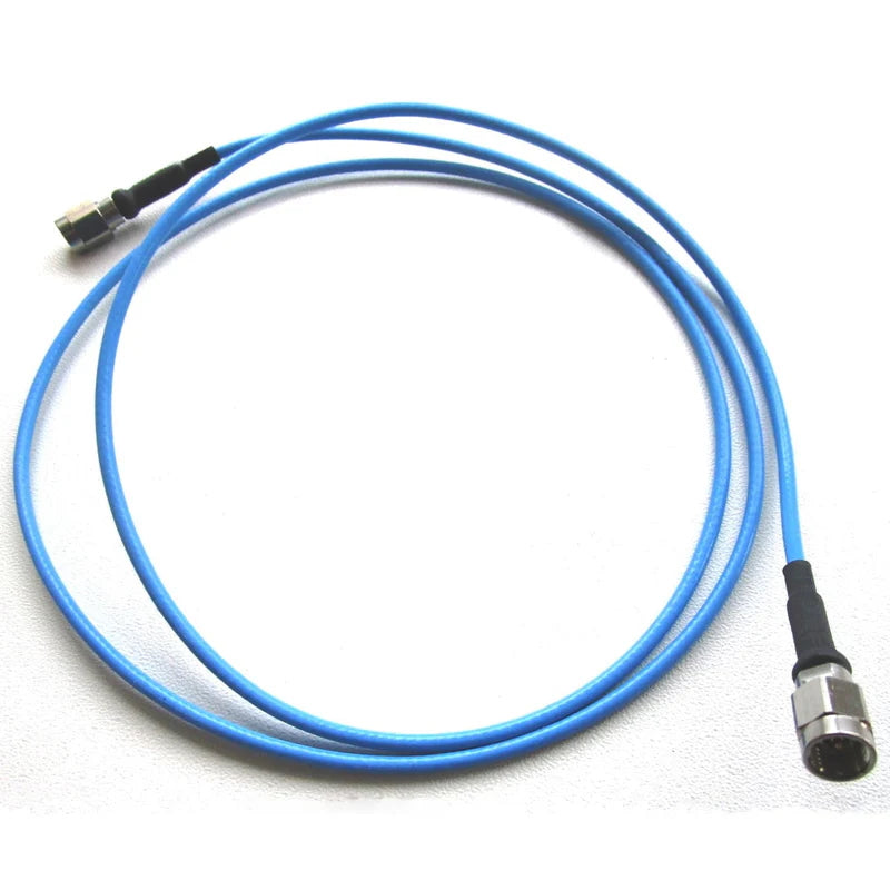 A TC-054 60 GHz compatible high-flexibility, high-frequency RF test cable.