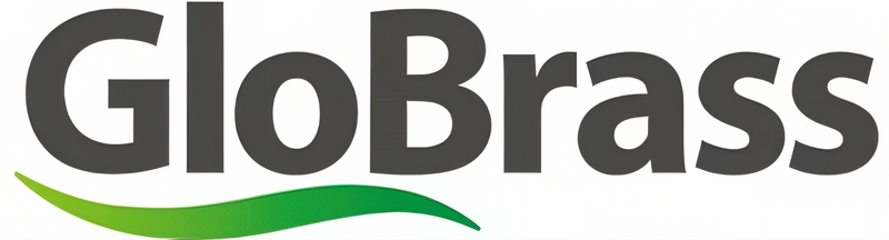 GloBrass logo representing the lead-free brass alloy used by Tyclon in custom-order environmentally safe RF connectors