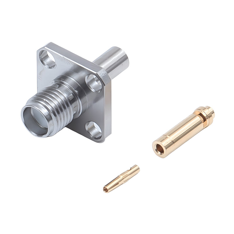 Flange Jack for Thin Coaxial Cables