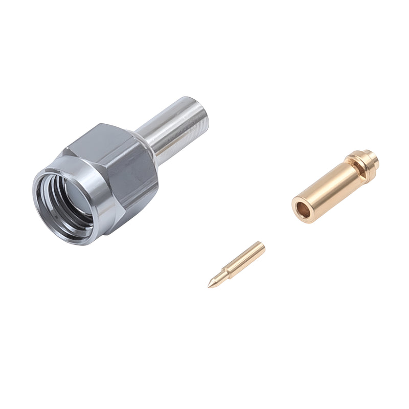 Straight Plug for Thin Coaxial Cables