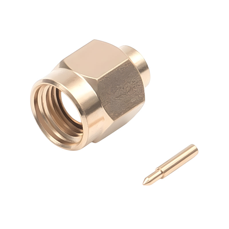 Straight Plug for Semi-Rigid and Semi-Flexible Cables